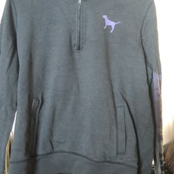 Love Pink Quarter Zip Sweatshirt 