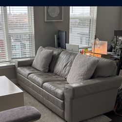 Genuine Leather Sofa Havertys