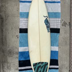 5’9” Surfboard-with Leash and Fins