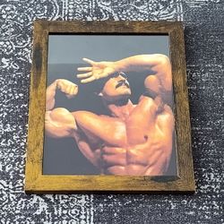 Mike Mentzer Bodybuilder Framed Picture Vintage Style 8.5" x 11"