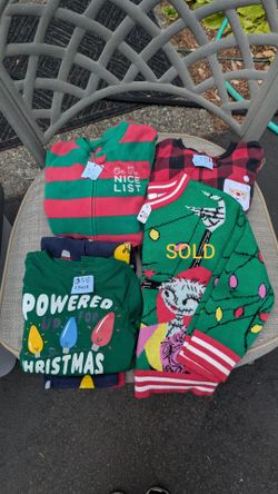 3 Kids Christmas PJ's