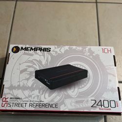 Memphis SRX1200D.1 2400W PEAK  1-Channel Street Reference SR Series Amplifier