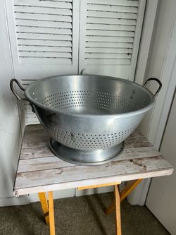 Large Aluminum Colander with Handles