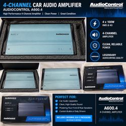 AudioControl A600.4 4-Channel Car Amplifier – Altitude Series