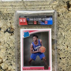 Shai Gilgeous-Alexander Graded 9.5 2018-19 Panini Donruss Rookie Card #162 