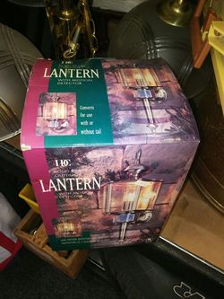 Outdoor brass light.