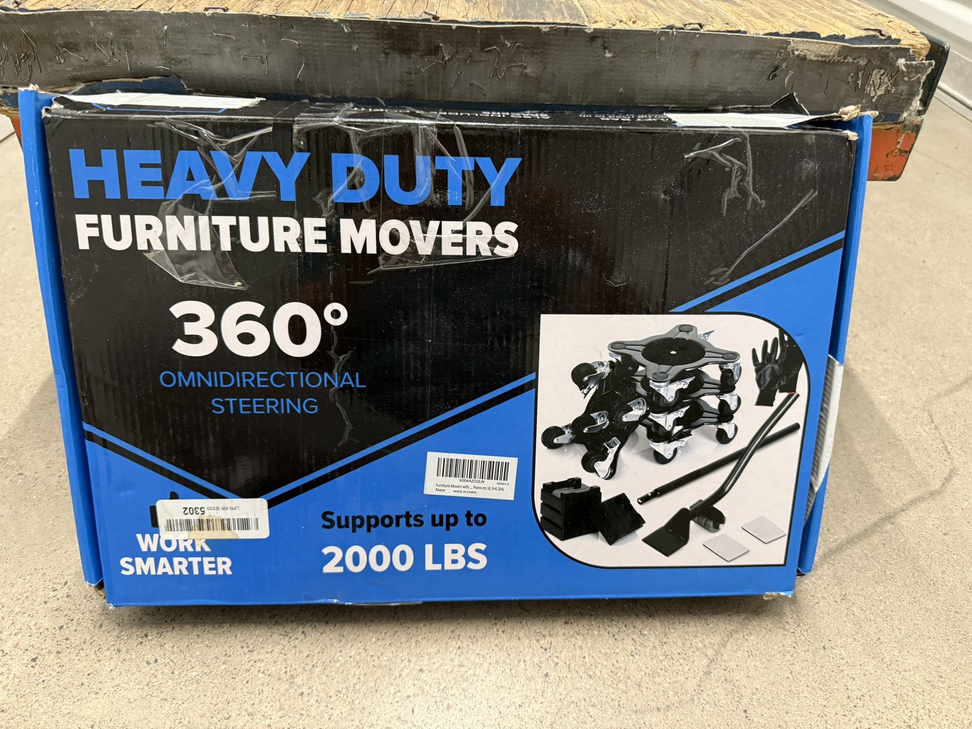 Furniture Movers with Wheels - Set of 4 Heavy Duty Furniture Lifter Tool with 2000 lbs Load Capacity, Easy Sliders Dolly for Appliances, Sofa, Etc.