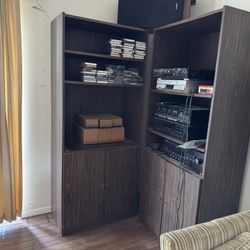 Free Tall Shelf Cabinets 3 Pcs