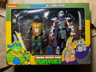 Neca TMNT 2-Pack: Leonardo & Shredder (Animated Series