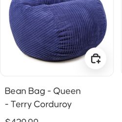 Cordaroys Queen Size Bean bag chair 