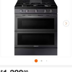 New Samsung Black Stainless Stove