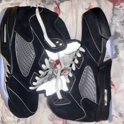 Jordan 5 Retro OG Black Metallic Reimagined Size 12 NEW