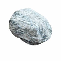 Newport Gray Tweed Wool Flat Cap