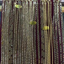 Gold Plated Chains in 24” 