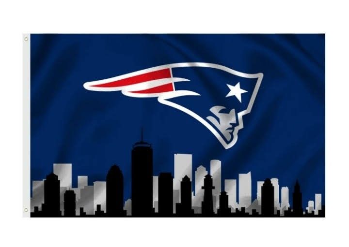 New England Patriots One Side Flag 3x5 Ft.