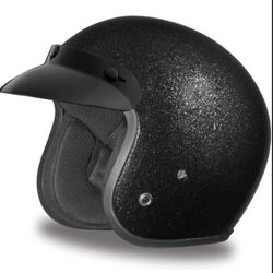 Daytona Helmet 3/4 Open Face Motorcycle Helmet – DOT Approved. Large