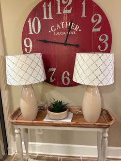 Set Of Two Lamps with Extra Shades