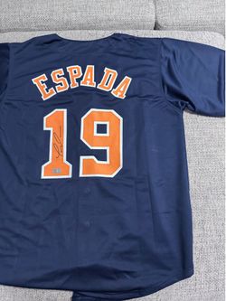 Joe Espada Signed Autograph Custom Jersey- Tristar Coa - Houston Astros