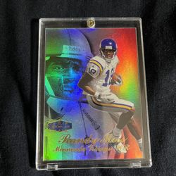 1998 FLAIR SHOWCASE RANDY MOSS ROOKIE CARD