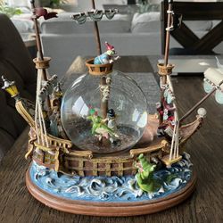 Disney Peter Pan Ship Music Globe