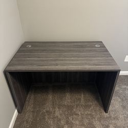 Light-Grey Wood, Large Desk