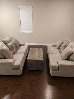 Living Room Set – 2 Sofas + Coffee Table