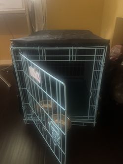 Small Blue Dog Crate