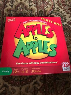 (Never used) apples to apples