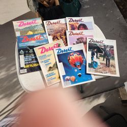(8) Vintage DESERT Magazines