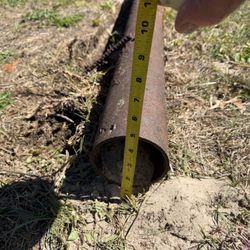 14 foot satellite steel mounting pole, 