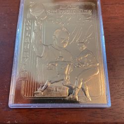 Nolan Ryan 23 karat gold foil trading card