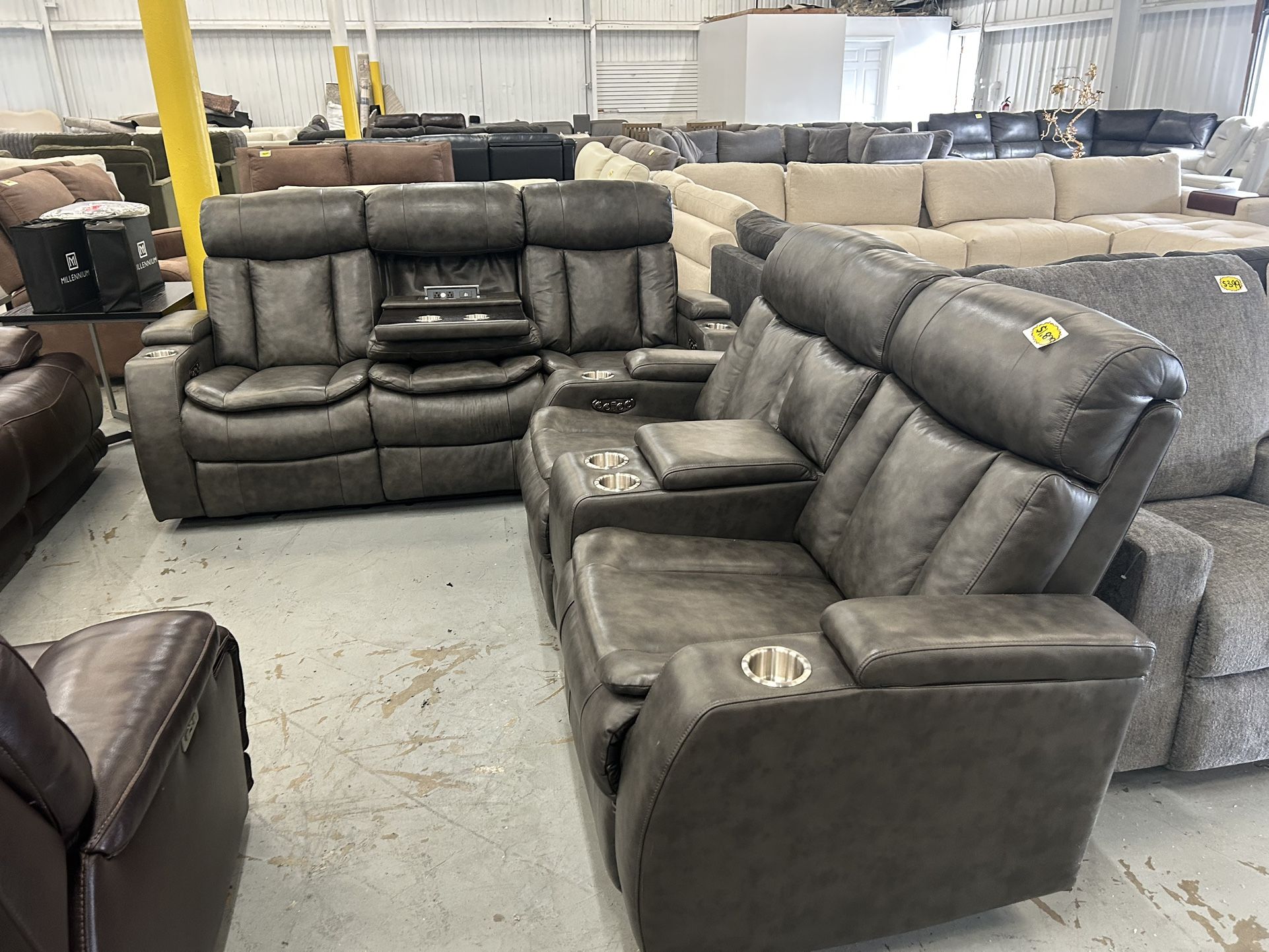 Leather Power Recliner