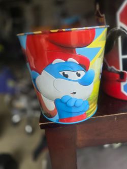 Popcorn 🍿 bucket smurfs