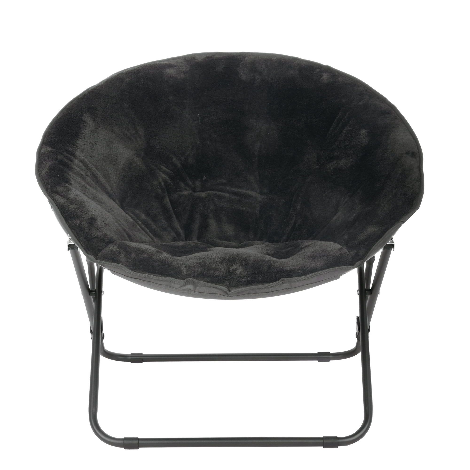 Mainstays Plush Foldable Saucer Chair