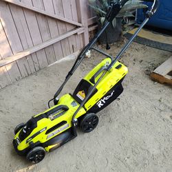 Ryobi 13-in Corded Electric Walk Behind Push Lawn Mower