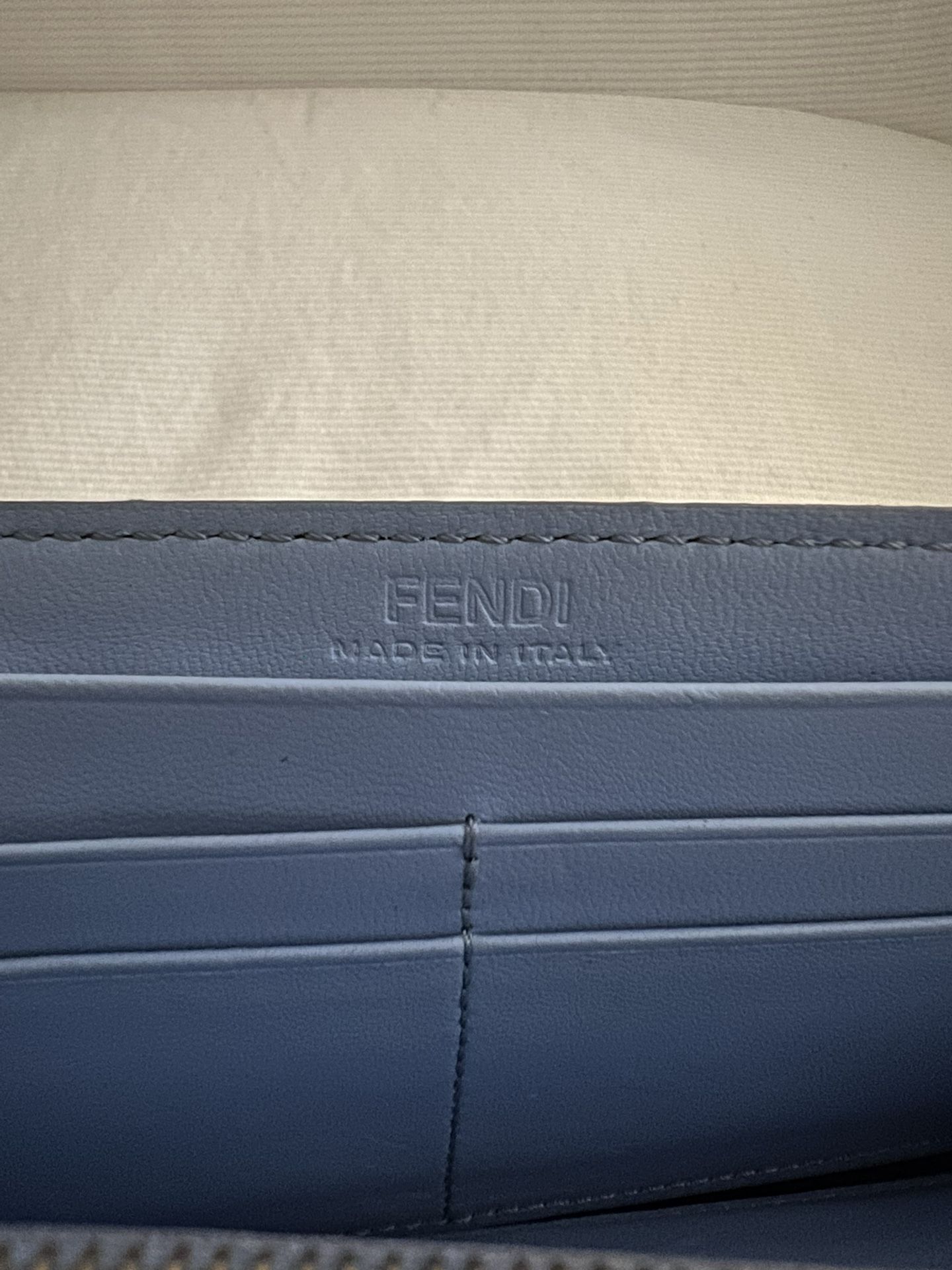 Fendi - Baguette Continental Wallet - Silver – Shop It