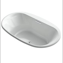 New Kohler Underscore 72" Drop-In Soaking Bathtub Model:K-5717-95 Ice gray