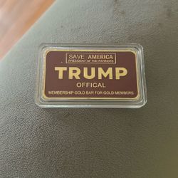 Trump Official Gold Bar