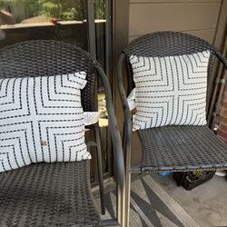 Set Of two Outdoor Bar Stools 