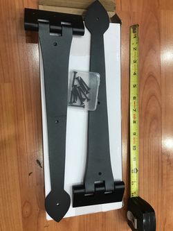 Gate hardware, black metal