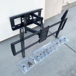 (NEW) $39 Full Motion 37”-75” TV Wall Mount Swivel Tilt VESA 600x400mm, Max Load 110 Lbs