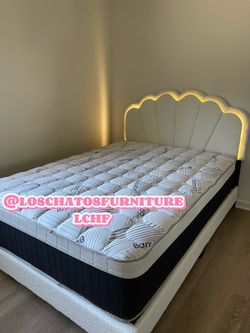 Full size bed frame with mattress