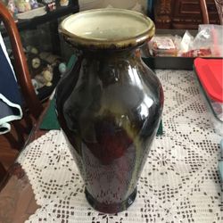 Like New Dark Brown Flower Vase 