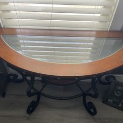 Glass Console And End Table