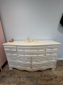 White Antique Dresser