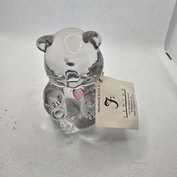Fenton October Bear. Tag And Sticker. Super Cute 