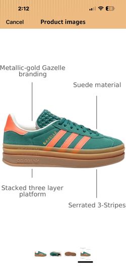 Gazelle Bold J adidas shoes