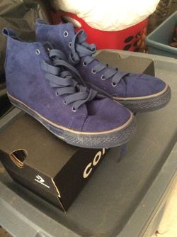 Purple Suede Converse Sneakers