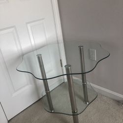 Brand New Two Layers Of Thick Glass Table 