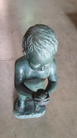 Bronze Boy with sponge